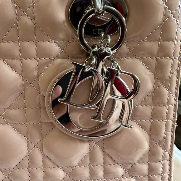 Dior Patent Cannage Medium Lady Dior Pink-COA included - Picture 2 of 16